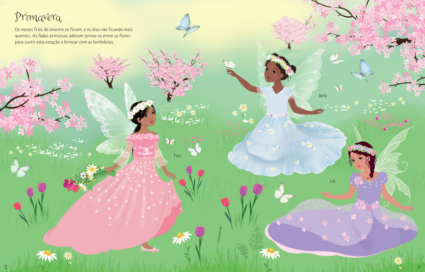 Adesivos: Fadas princesas