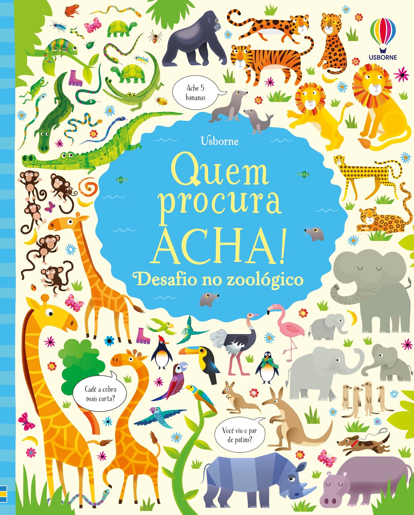No zoológico: Livro com quebra-cabeças