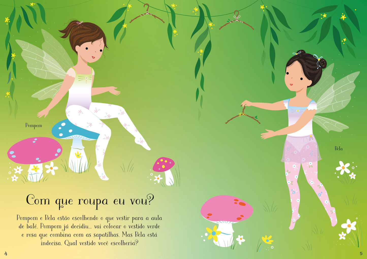 Adesivos: Fadas bailarinas